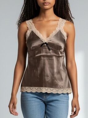 Gold Hawk 💯 silk cami